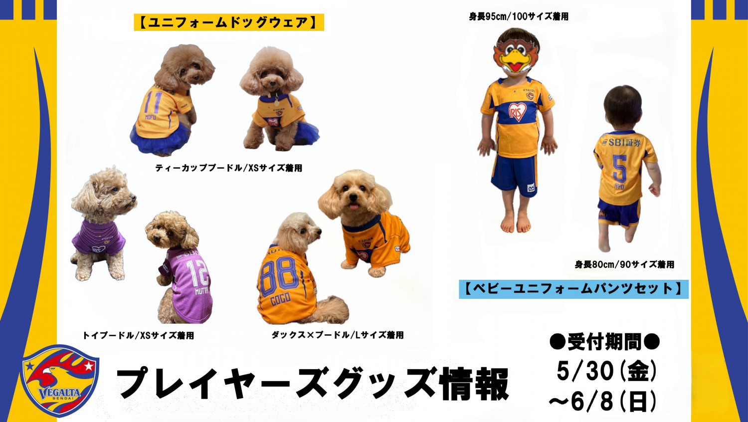 受注販売】プレイヤーズグッズ発売のお知らせ | ベガルタ仙台