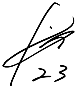 選手サインを紹介しています